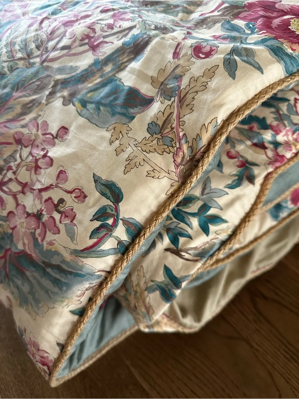 RARE Vintage Ralph Lauren Tangier Floral Comforter Set Pillow Shams Bed Skirt